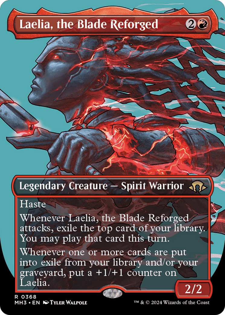 Laelia, the Blade Reforged (Borderless) [Modern Horizons 3] MTG Single Magic: The Gathering  | Multizone: Comics And Games