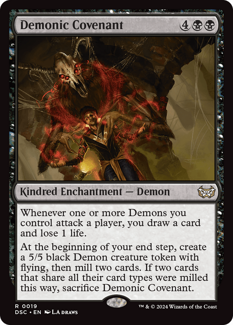 Demonic Covenant [Duskmourn: House of Horror Commander] MTG Single Magic: The Gathering  | Multizone: Comics And Games