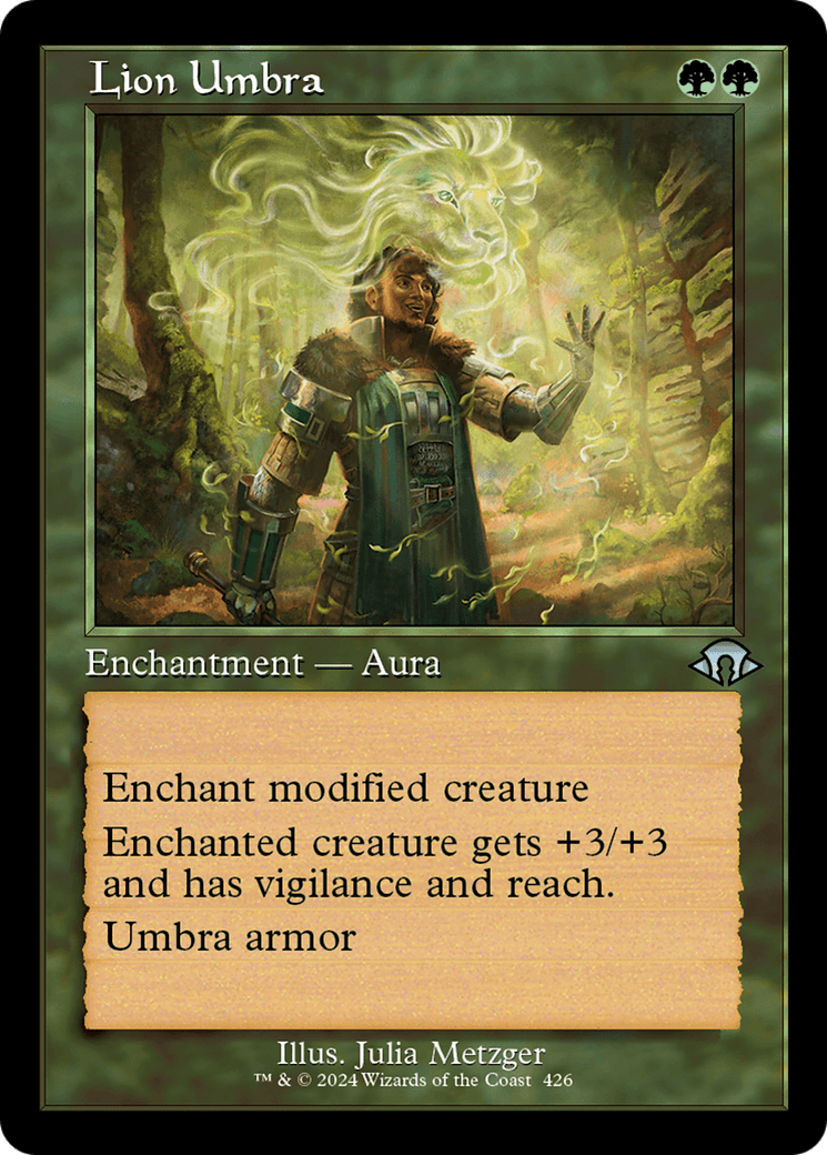 Lion Umbra (Retro Frame) [Modern Horizons 3] MTG Single Magic: The Gathering  | Multizone: Comics And Games