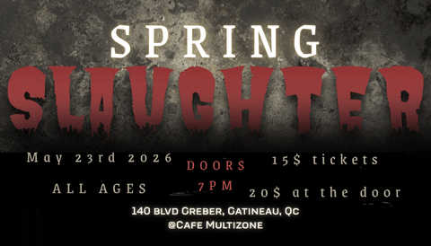 Spring Slaughter Ticket - 2026/05/23 Event Ticket BinderPOS Event 