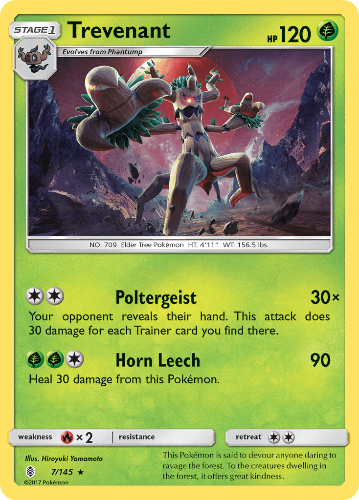 Trevenant (7/145) [Sun & Moon: Guardians Rising] Pokemon Single Pokémon  | Multizone: Comics And Games