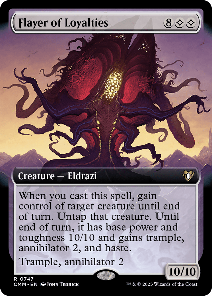 Flayer of Loyalties (Extended Art) [Commander Masters] MTG Single Magic: The Gathering  | Multizone: Comics And Games