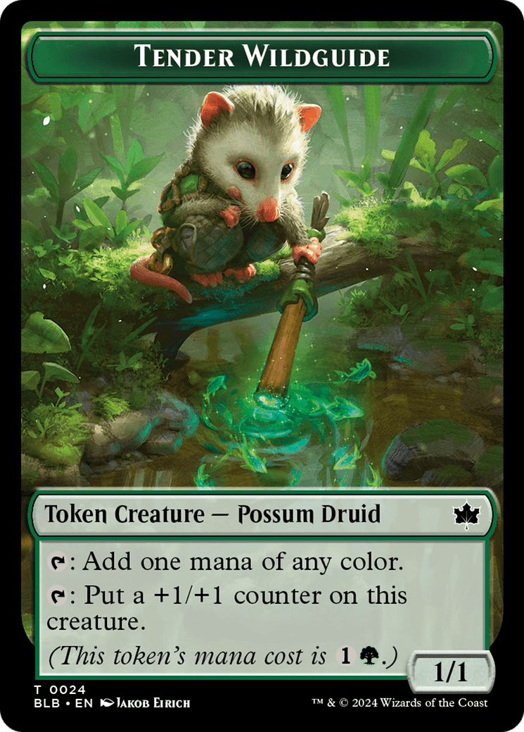 Tender Wildguide Token [Bloomburrow Tokens] MTG Single Magic: The Gathering  | Multizone: Comics And Games