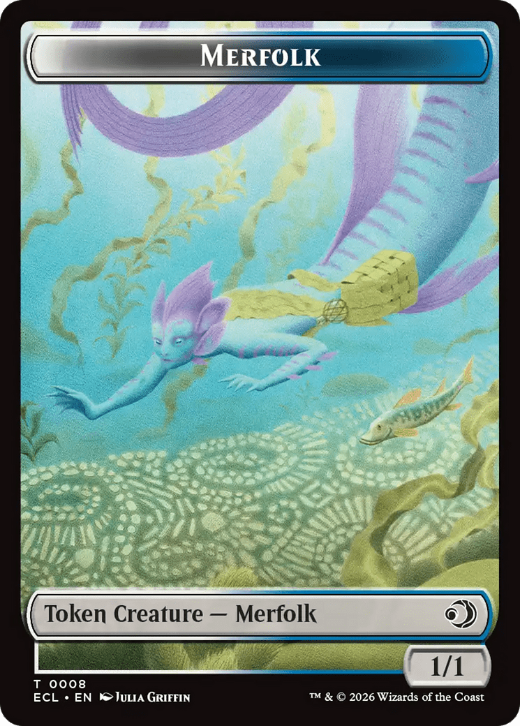 Shapeshifter // Merfolk Double-Sided Token [Lorwyn Eclipsed Tokens] MTG Single Magic: The Gathering  | Multizone: Comics And Games
