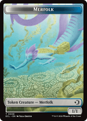Shapeshifter // Merfolk Double-Sided Token [Lorwyn Eclipsed Tokens] MTG Single Magic: The Gathering  | Multizone: Comics And Games