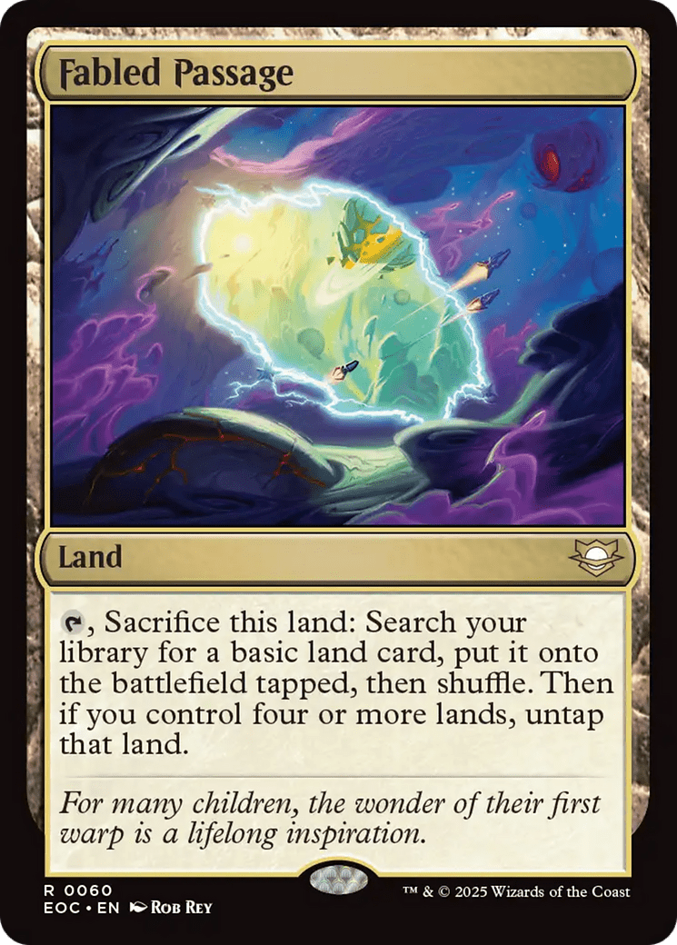 Fabled Passage [Edge of Eternities Commander] MTG Single Magic: The Gathering  | Multizone: Comics And Games