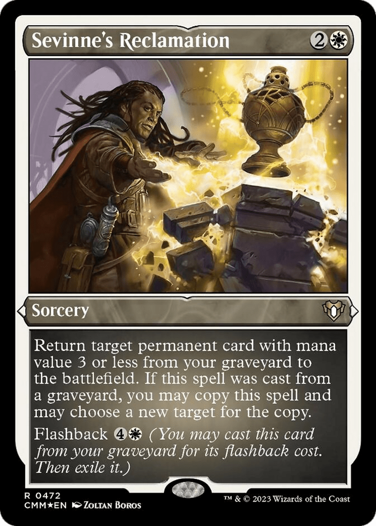 Sevinne's Reclamation (Foil Etched) [Commander Masters] MTG Single Magic: The Gathering  | Multizone: Comics And Games
