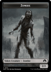 Zombie // Plant Double-Sided Token [Modern Horizons 3 Tokens] MTG Single Magic: The Gathering  | Multizone: Comics And Games