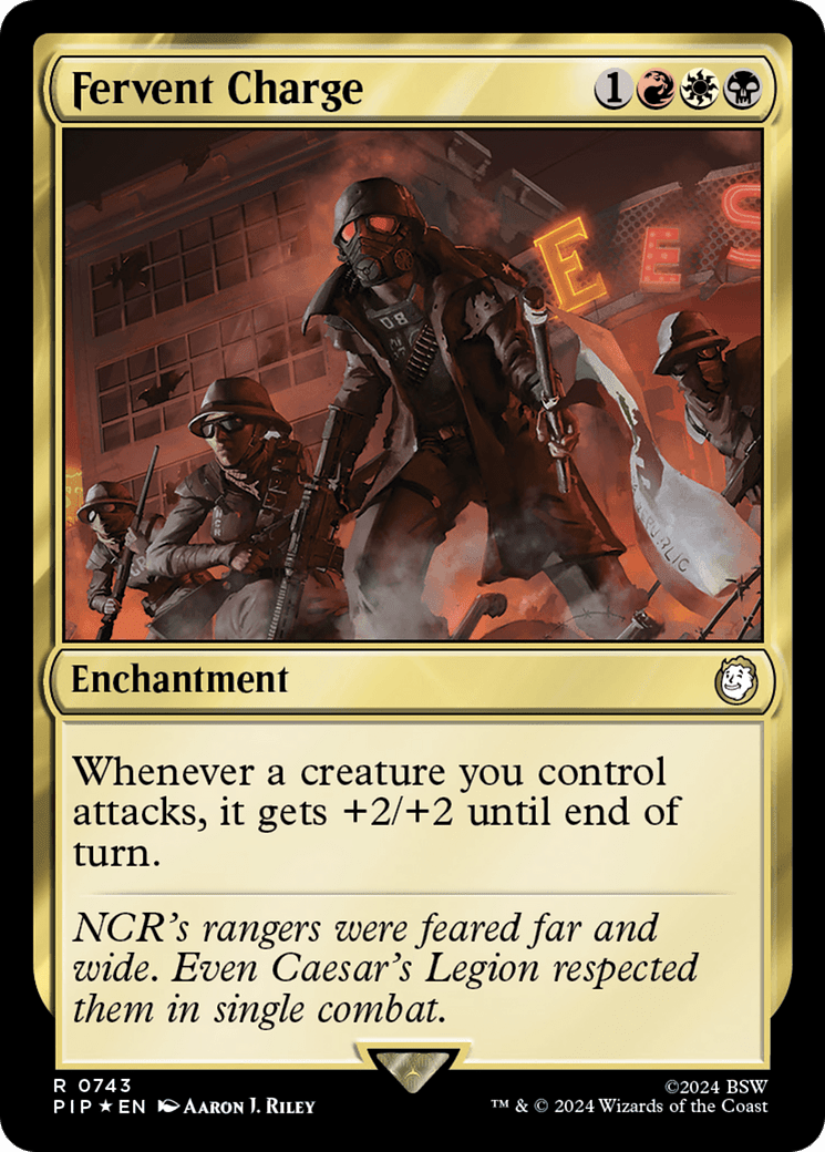 Fervent Charge (Surge Foil) [Fallout] MTG Single Magic: The Gathering  | Multizone: Comics And Games