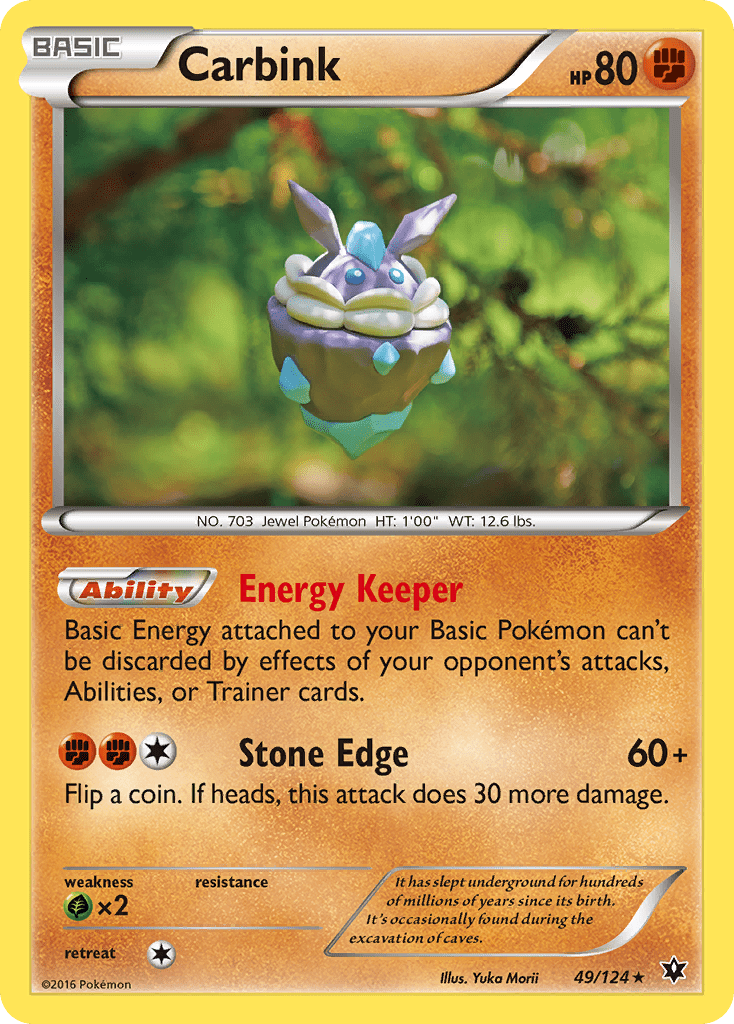 Carbink (49/124) [XY: Fates Collide] Pokemon Single Pokémon  | Multizone: Comics And Games