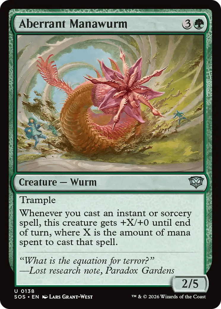 Aberrant Manawurm [Secrets of Strixhaven] MTG Single Magic: The Gathering  | Multizone: Comics And Games