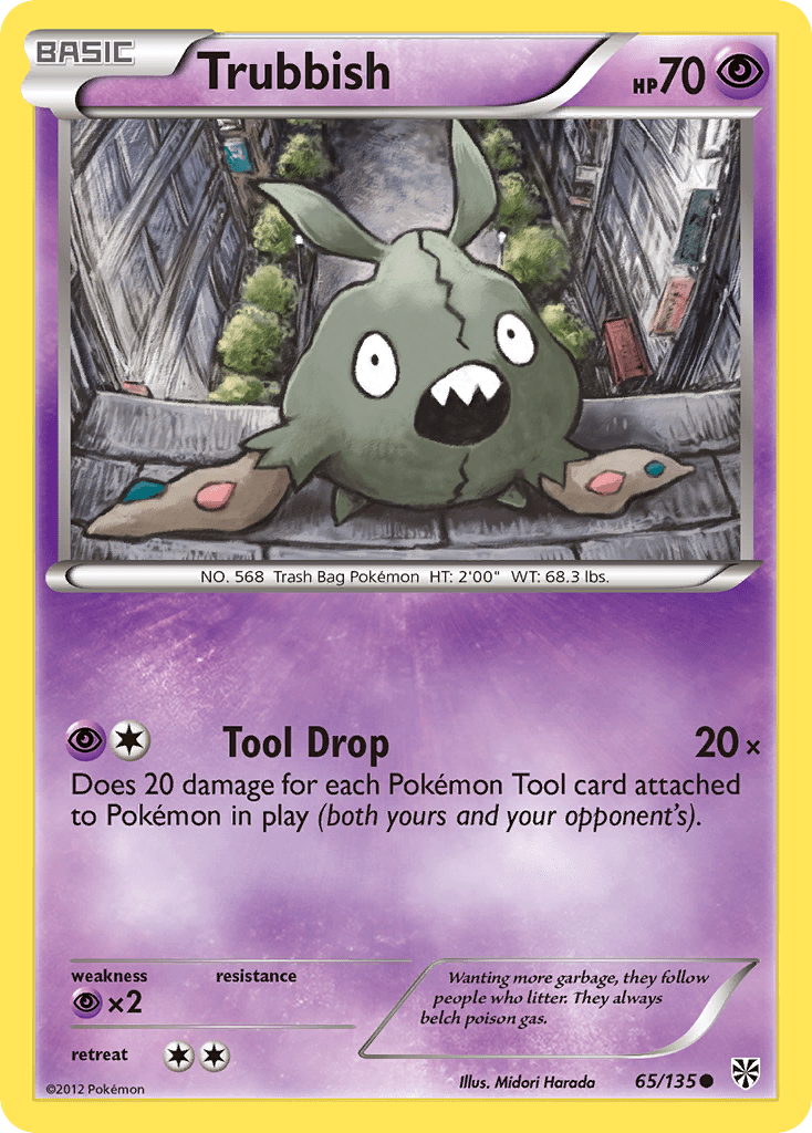 Trubbish (65/135) [Black & White: Plasma Storm] Pokemon Single Pokémon  | Multizone: Comics And Games