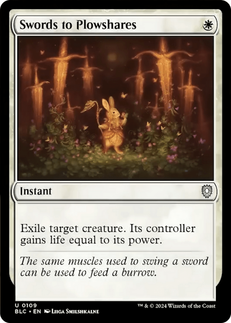 Swords to Plowshares [Bloomburrow Commander] MTG Single Magic: The Gathering  | Multizone: Comics And Games