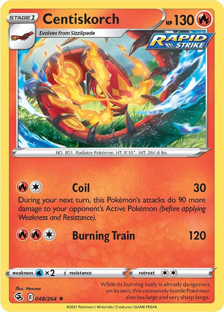 Centiskorch (048/264) [Sword & Shield: Fusion Strike] Pokemon Single Pokémon  | Multizone: Comics And Games