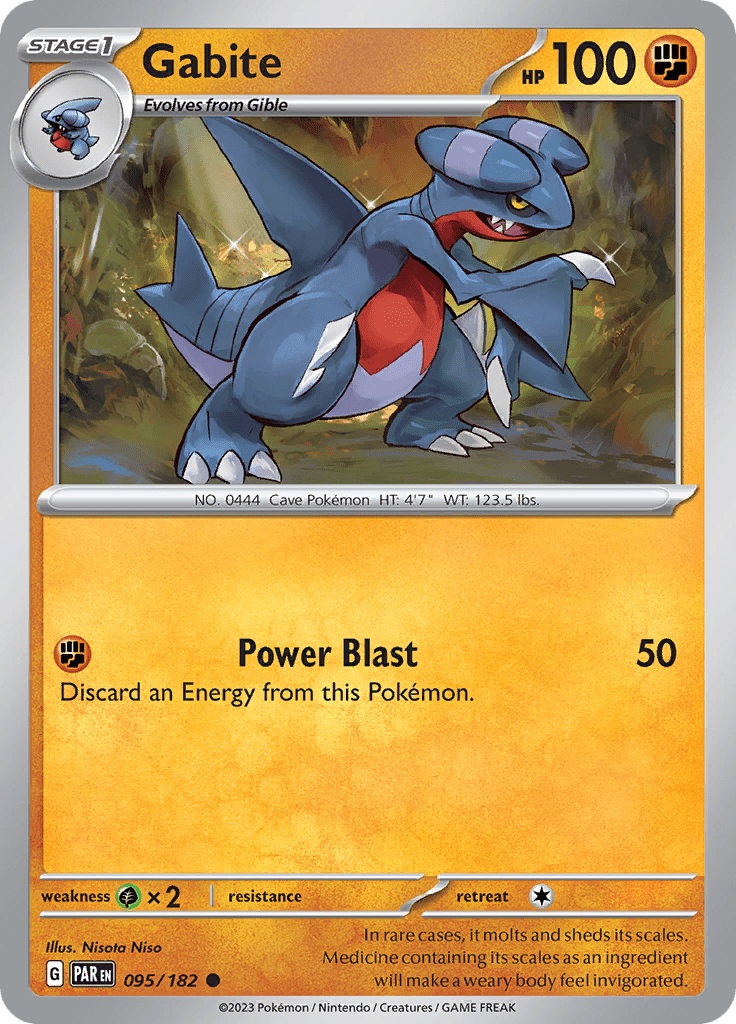 Gabite (095/182) [Scarlet & Violet: Paradox Rift] Pokemon Single Pokémon  | Multizone: Comics And Games