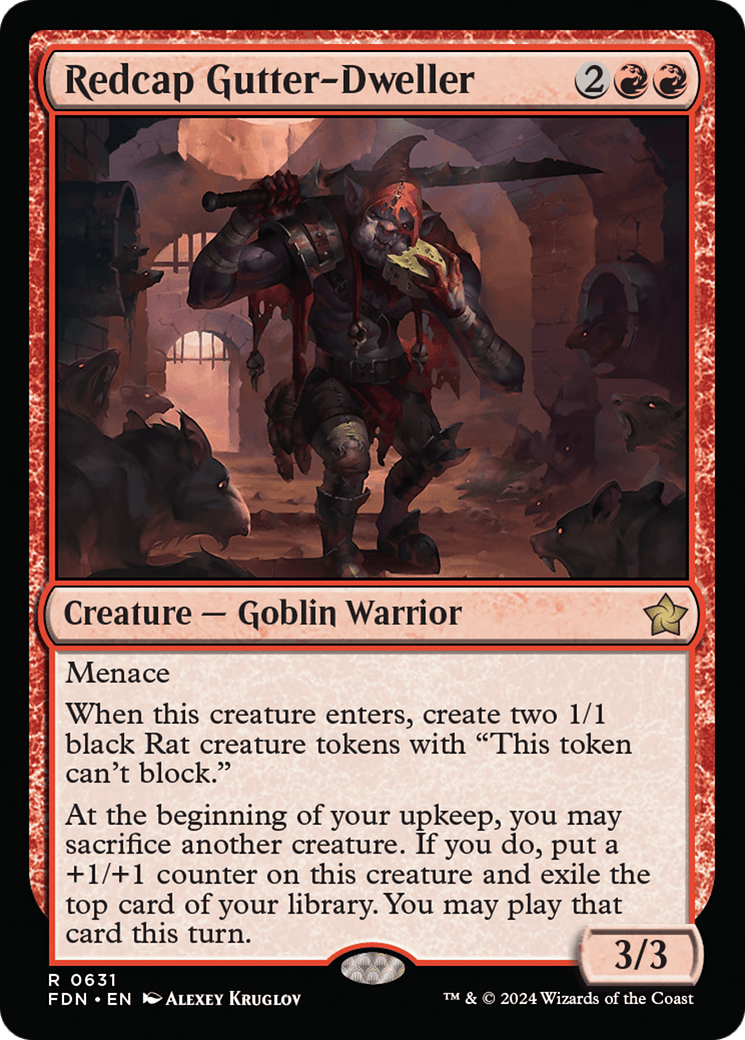 Redcap Gutter-Dweller [Foundations] MTG Single Magic: The Gathering  | Multizone: Comics And Games