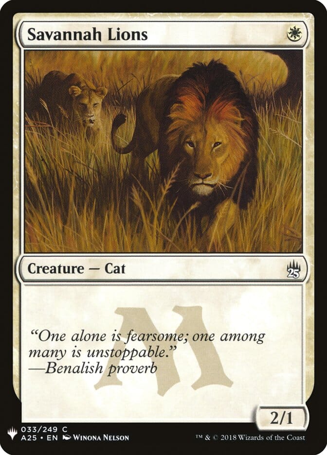 Savannah Lions [Mystery Booster] MTG Single Magic: The Gathering  | Multizone: Comics And Games