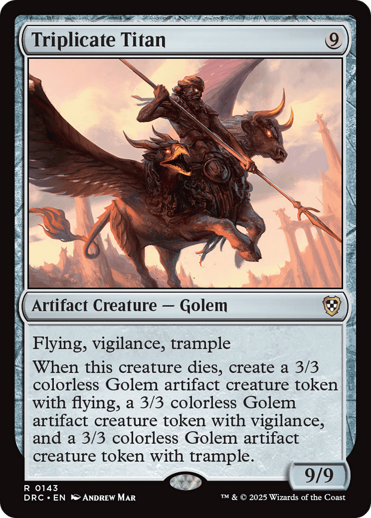 Triplicate Titan [Aetherdrift Commander] MTG Single Magic: The Gathering  | Multizone: Comics And Games