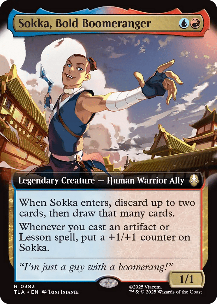 Sokka, Bold Boomeranger (Extended Art) [Avatar: The Last Airbender] MTG Single Magic: The Gathering  | Multizone: Comics And Games