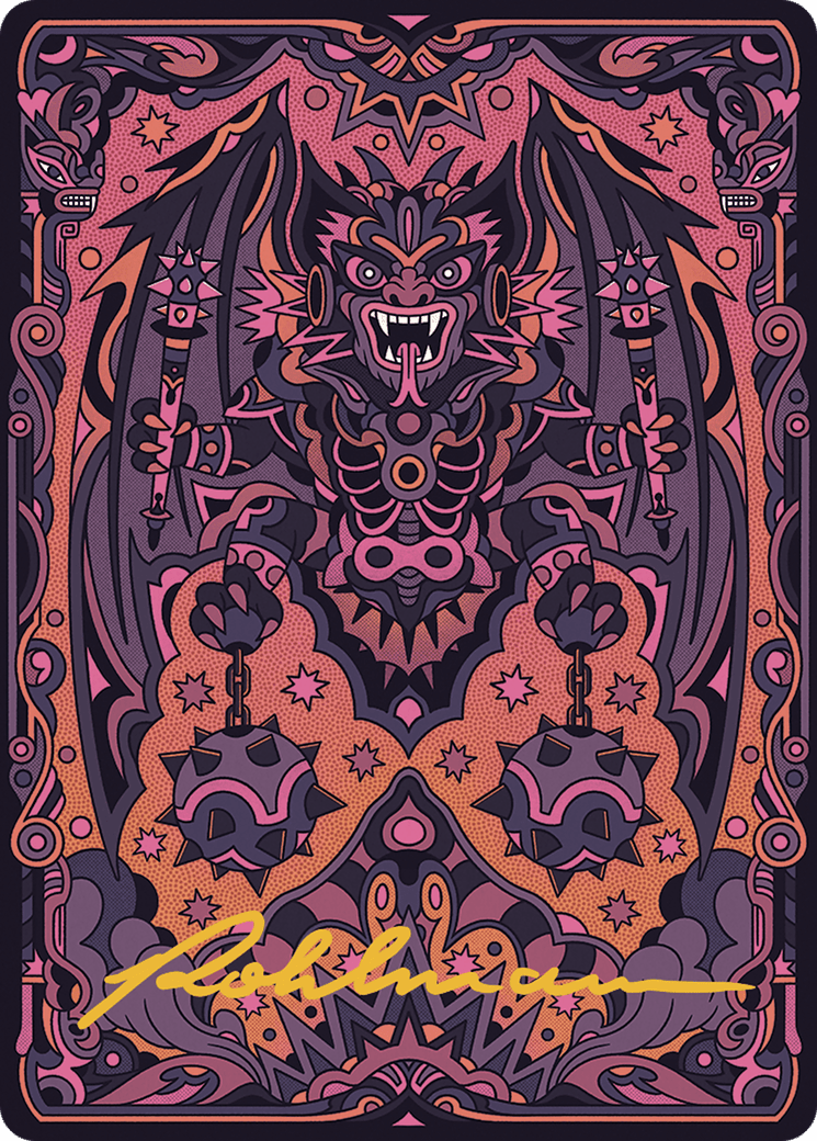 Bloodletter of Aclazotz Art Card (61/81) (Gold-Stamped Signature) [The Lost Caverns of Ixalan Art Series] MTG Single Magic: The Gathering  | Multizone: Comics And Games
