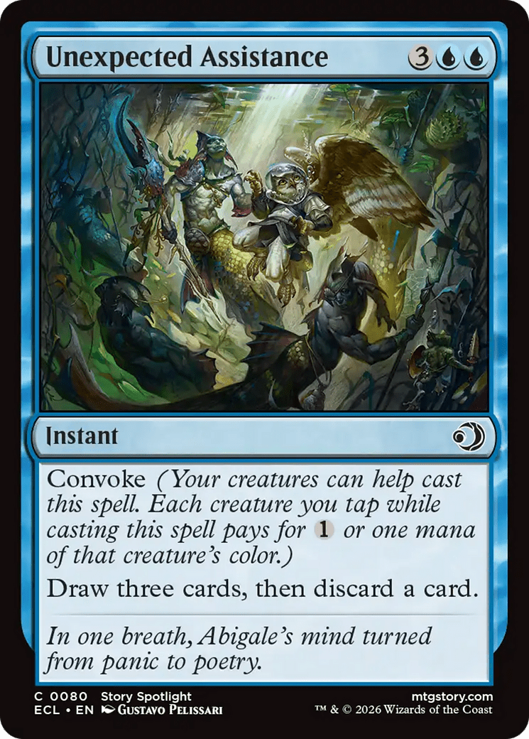 Unexpected Assistance [Lorwyn Eclipsed] MTG Single Magic: The Gathering  | Multizone: Comics And Games