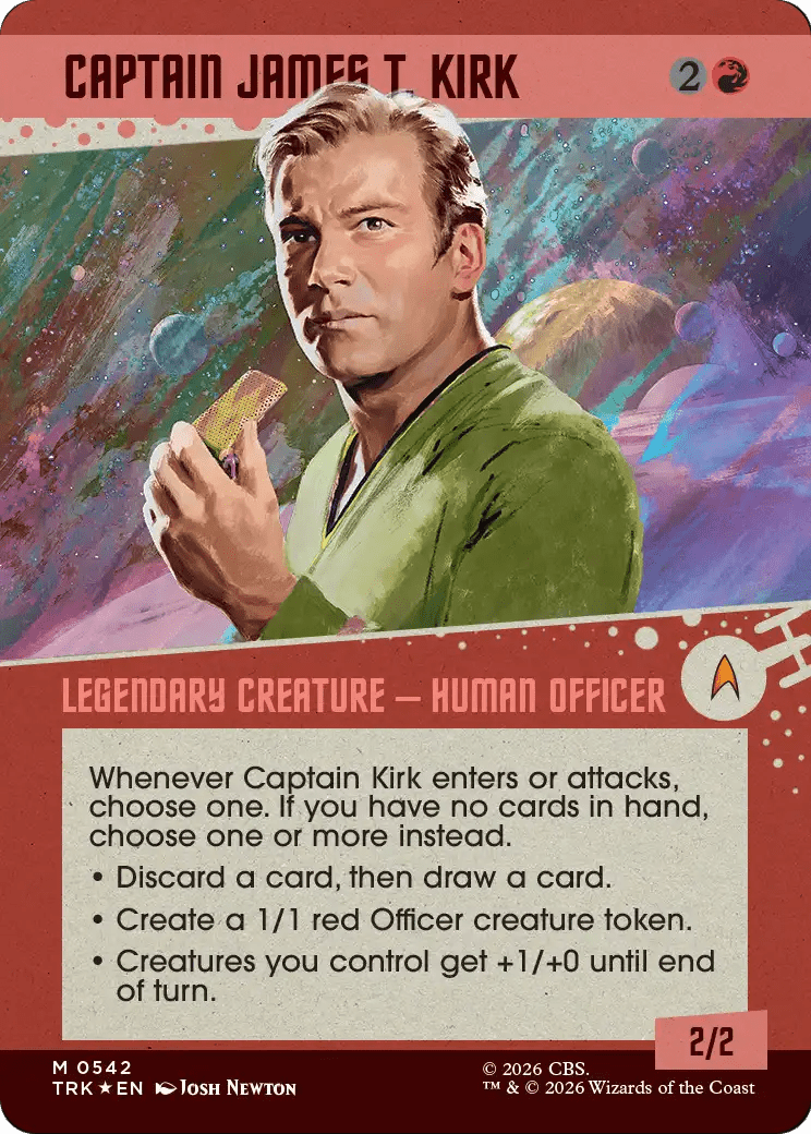 Captain James T. Kirk (Showcase) (Surge Foil) [Star Trek] MTG Single Magic: The Gathering  | Multizone: Comics And Games