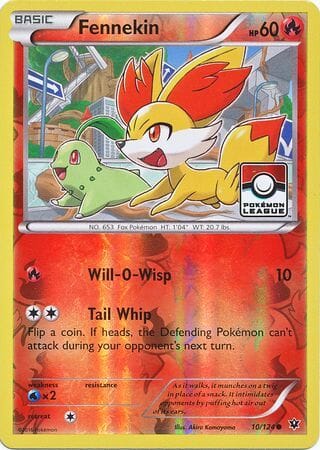 Fennekin (10/124) (League Promo) [XY: Fates Collide] Pokemon Single Pokémon  | Multizone: Comics And Games
