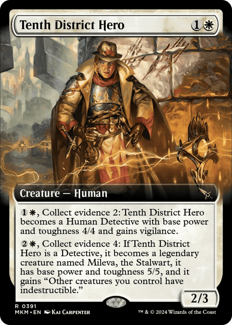 Tenth District Hero (Extended Art) [Murders at Karlov Manor] MTG Single Magic: The Gathering  | Multizone: Comics And Games