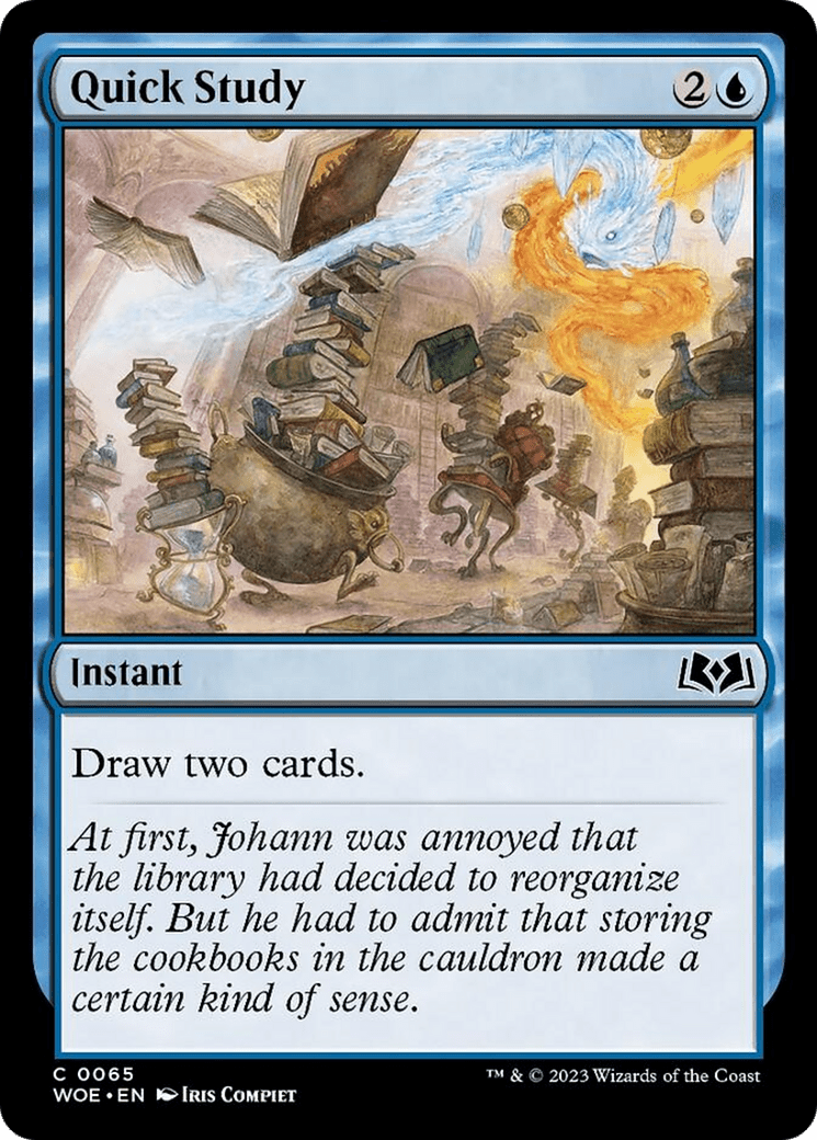 Quick Study [Wilds of Eldraine] MTG Single Magic: The Gathering  | Multizone: Comics And Games