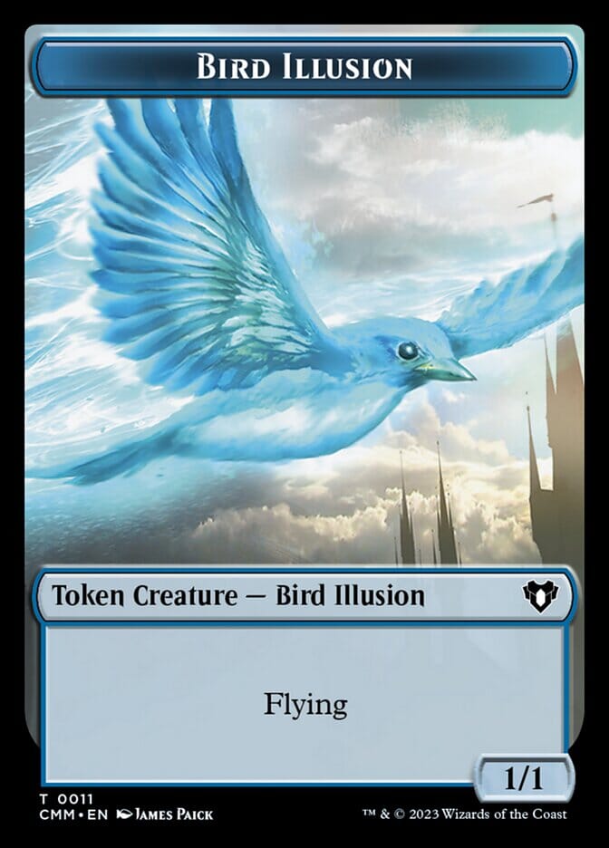 Thopter // Bird Illusion Double-Sided Token [Commander Masters Tokens] MTG Single Magic: The Gathering  | Multizone: Comics And Games