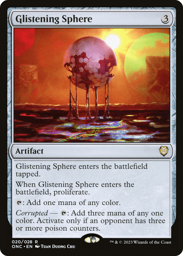 Glistening Sphere [Phyrexia: All Will Be One Commander] MTG Single Magic: The Gathering  | Multizone: Comics And Games