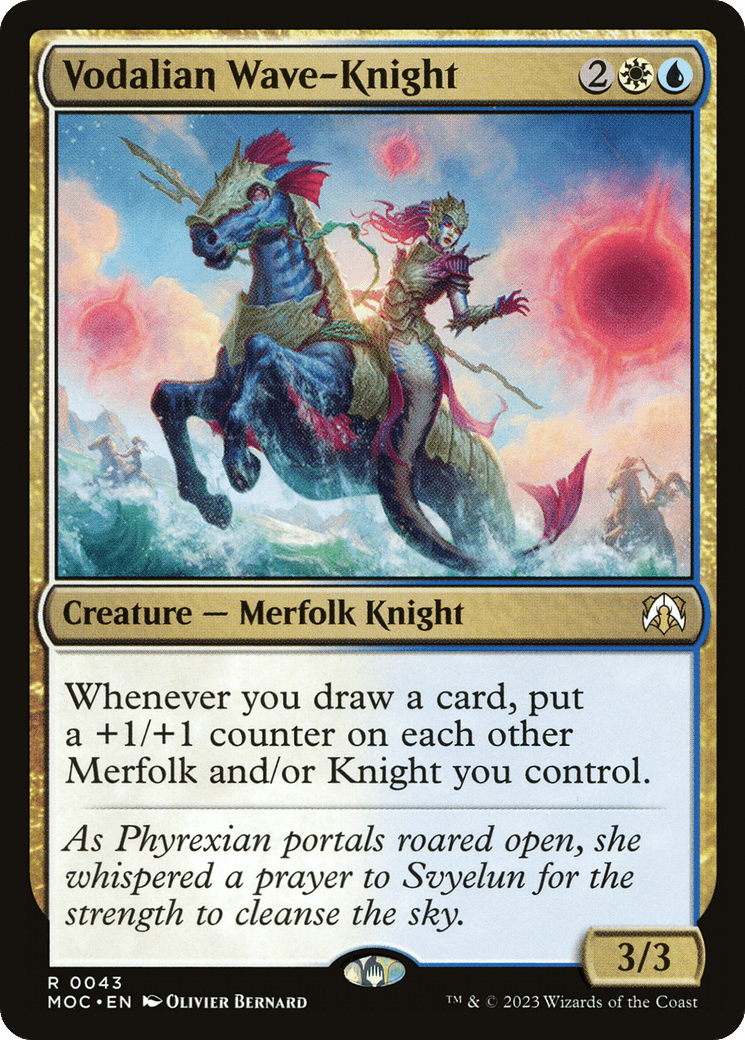 Vodalian Wave-Knight [March of the Machine Commander] MTG Single Magic: The Gathering  | Multizone: Comics And Games