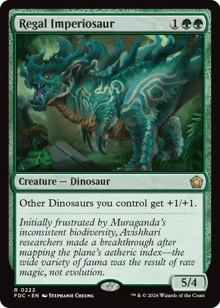Regal Imperiosaur [Foundations Commander] MTG Single Magic: The Gathering  | Multizone: Comics And Games