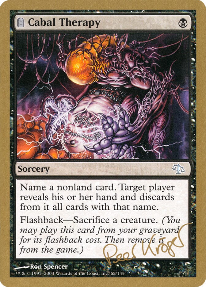 Cabal Therapy (Peer Kroger) [World Championship Decks 2003] MTG Single Magic: The Gathering  | Multizone: Comics And Games