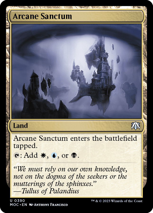 Arcane Sanctum [March of the Machine Commander] MTG Single Magic: The Gathering  | Multizone: Comics And Games