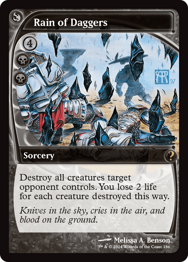 Rain of Daggers (Future Sight) [Mystery Booster 2] MTG Single Magic: The Gathering  | Multizone: Comics And Games