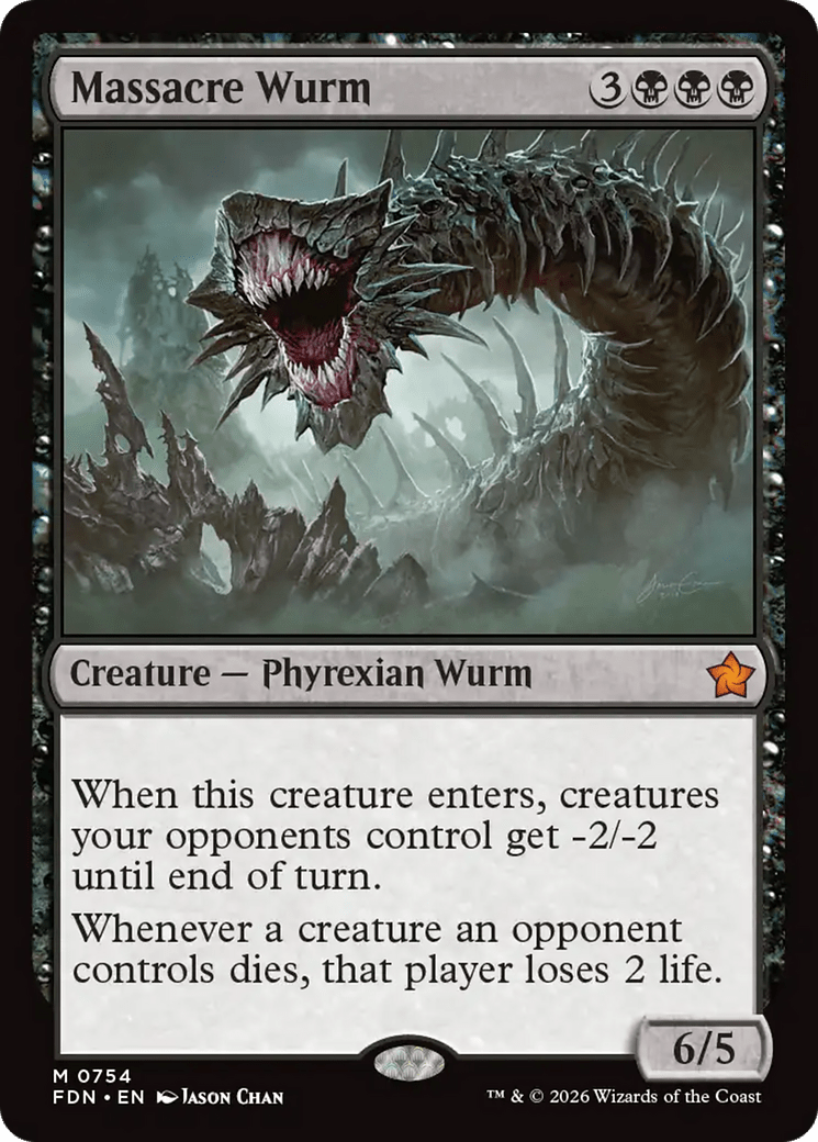Massacre Wurm (0754) [Foundations] MTG Single Magic: The Gathering  | Multizone: Comics And Games