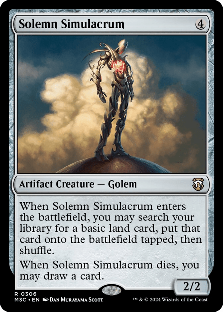 Solemn Simulacrum [Modern Horizons 3 Commander] MTG Single Magic: The Gathering  | Multizone: Comics And Games