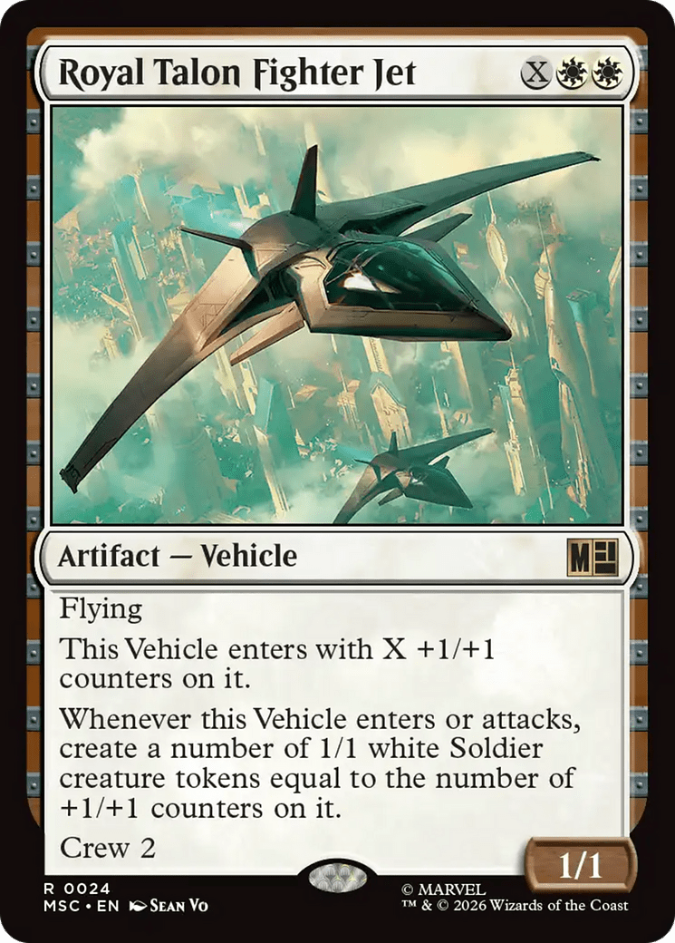 Royal Talon Fighter Jet (Surge Foil) [Marvel Super Heroes Commander] MTG Single Magic: The Gathering  | Multizone: Comics And Games