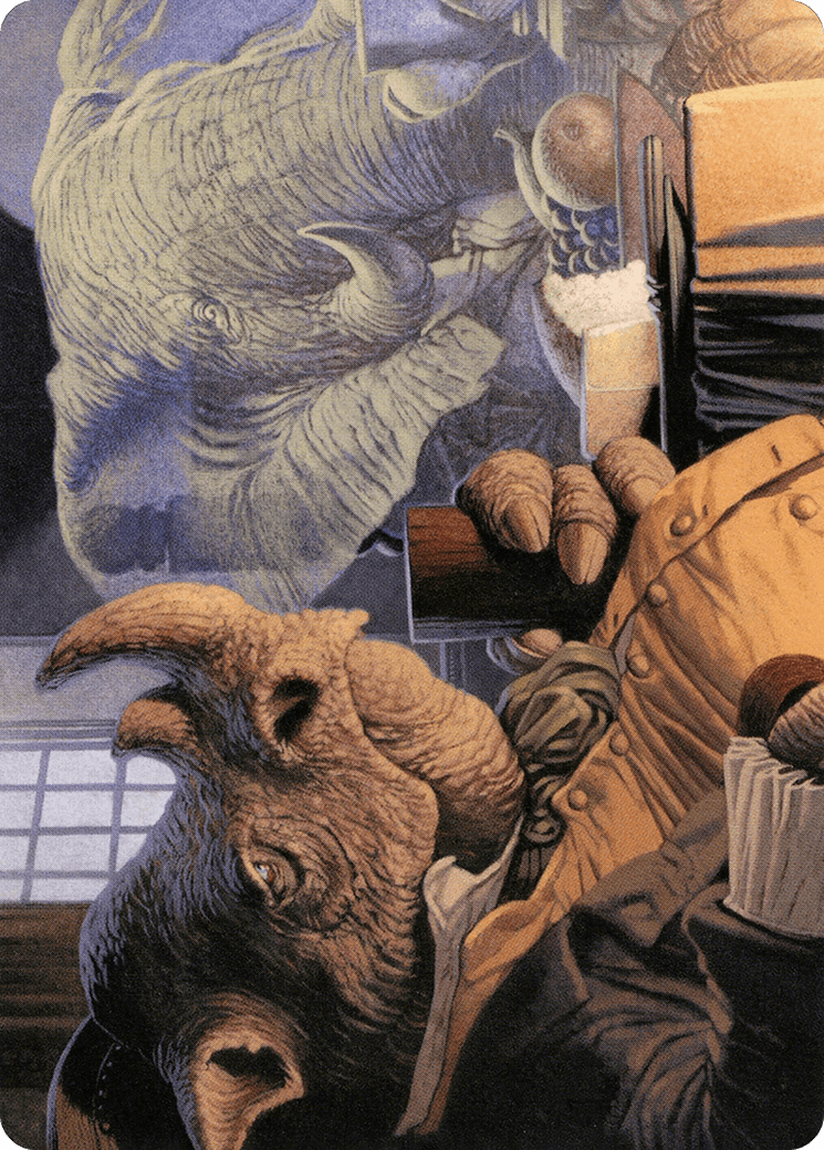 Late to Dinner Art Card [Modern Horizons 2 Art Series] MTG Single Magic: The Gathering  | Multizone: Comics And Games