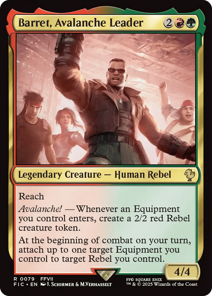 Barret, Avalanche Leader [FINAL FANTASY Commander] MTG Single Magic: The Gathering  | Multizone: Comics And Games