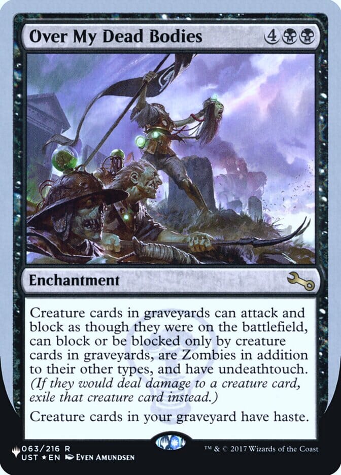 Over My Dead Bodies (Unfinity Foil Edition) [The List] MTG Single Magic: The Gathering  | Multizone: Comics And Games