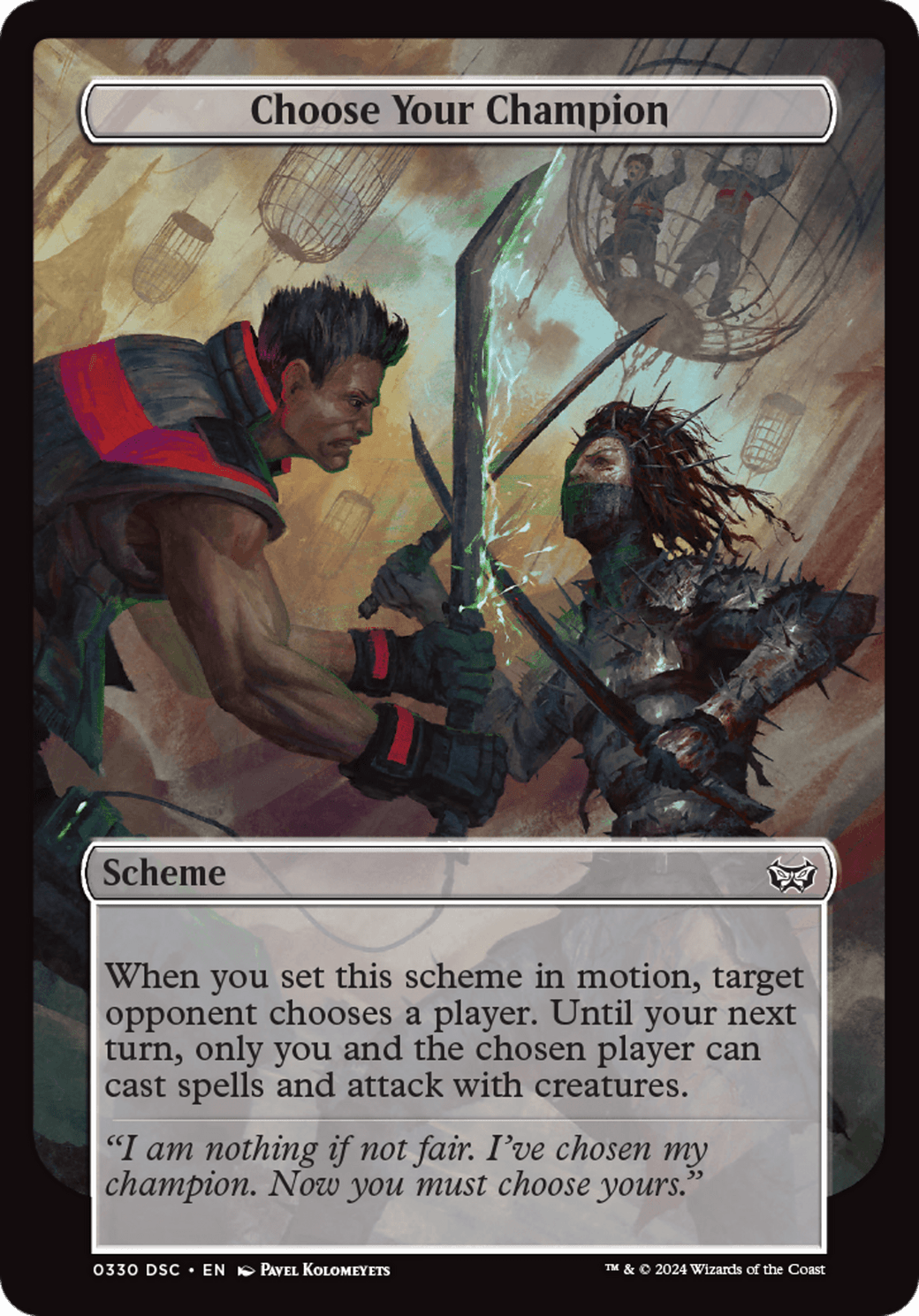 Choose Your Champion (Full Art) [Duskmourn: Archenemy] MTG Single Magic: The Gathering  | Multizone: Comics And Games