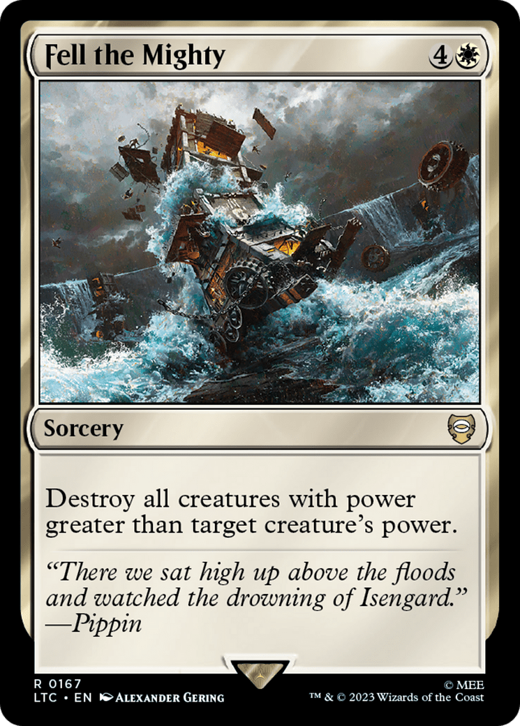 Fell the Mighty [The Lord of the Rings: Tales of Middle-Earth Commander] MTG Single Magic: The Gathering  | Multizone: Comics And Games