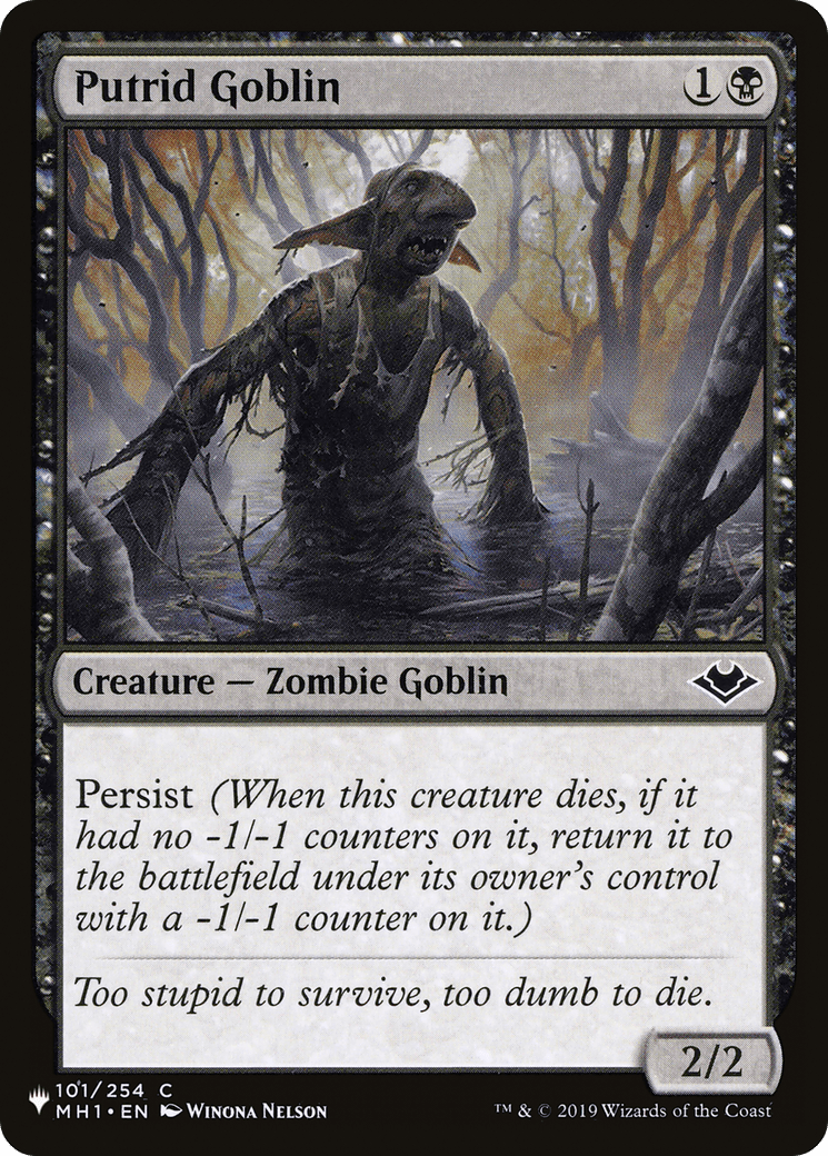 Putrid Goblin [The List] MTG Single Magic: The Gathering  | Multizone: Comics And Games