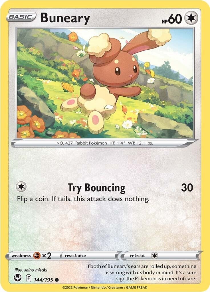 Buneary (144/195) [Sword & Shield: Silver Tempest] Pokemon Single Pokémon  | Multizone: Comics And Games