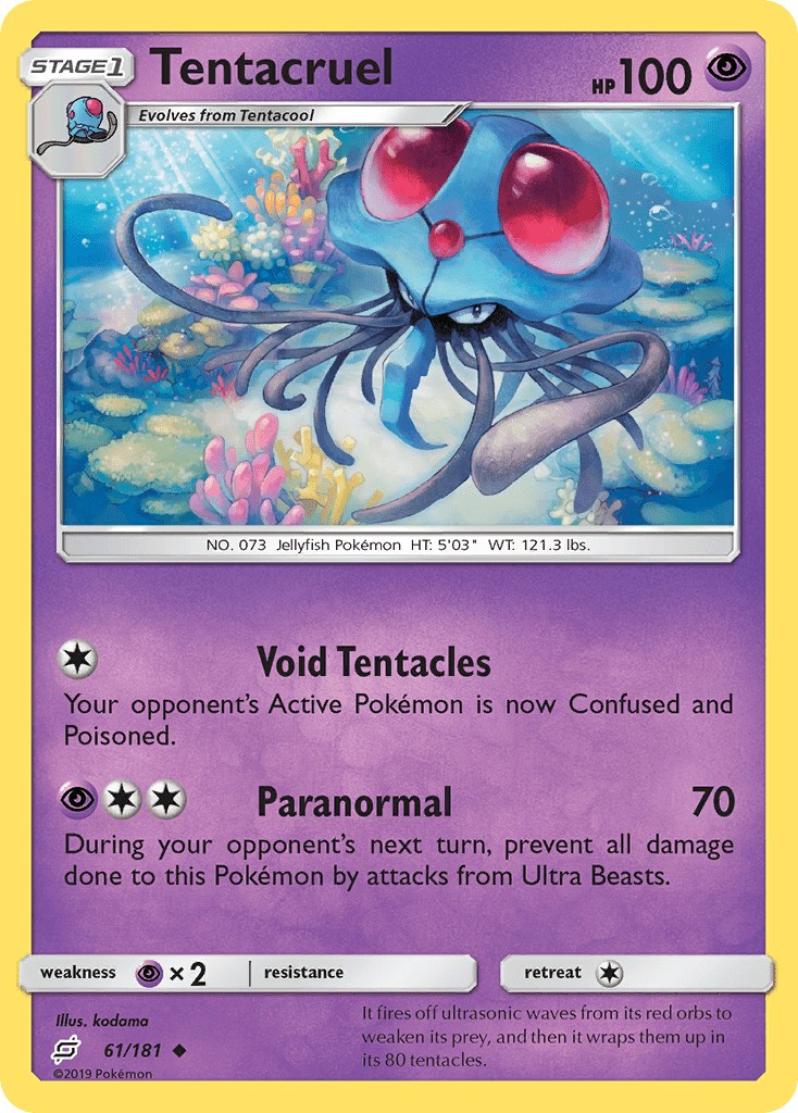 Tentacruel (61/181) [Sun & Moon: Team Up] Pokemon Single Pokémon  | Multizone: Comics And Games
