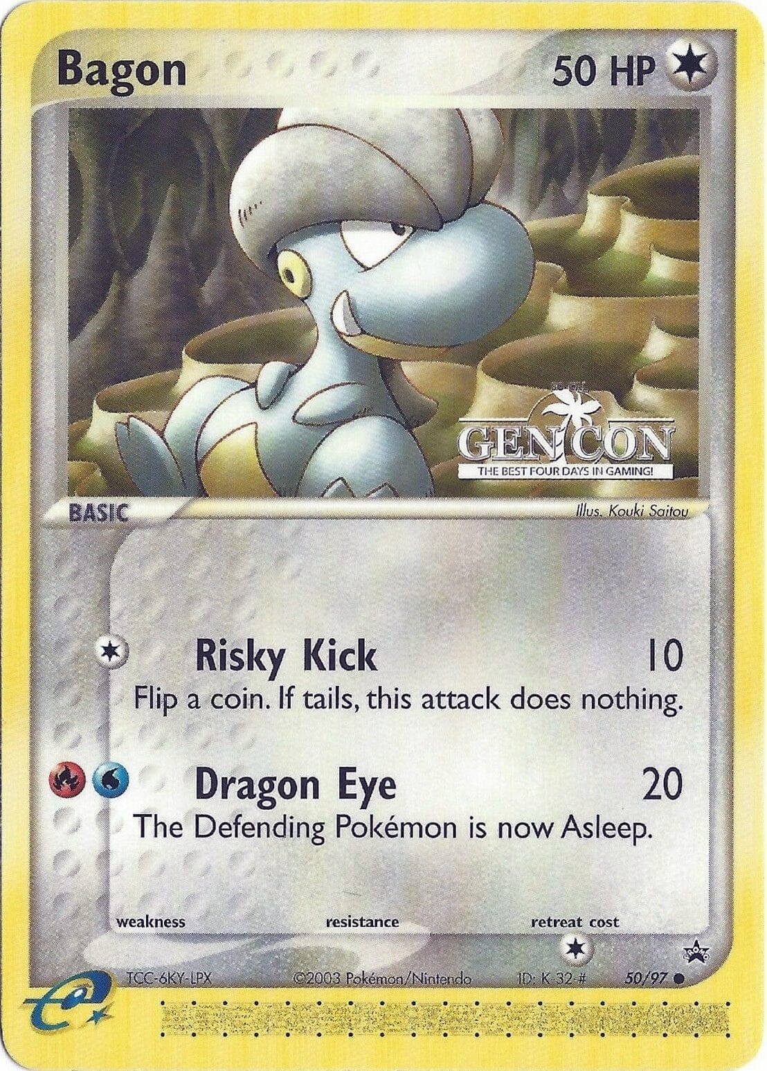 Bagon (50/97) (GenCon 2004) [League & Championship Cards] Pokemon Single Pokémon  | Multizone: Comics And Games