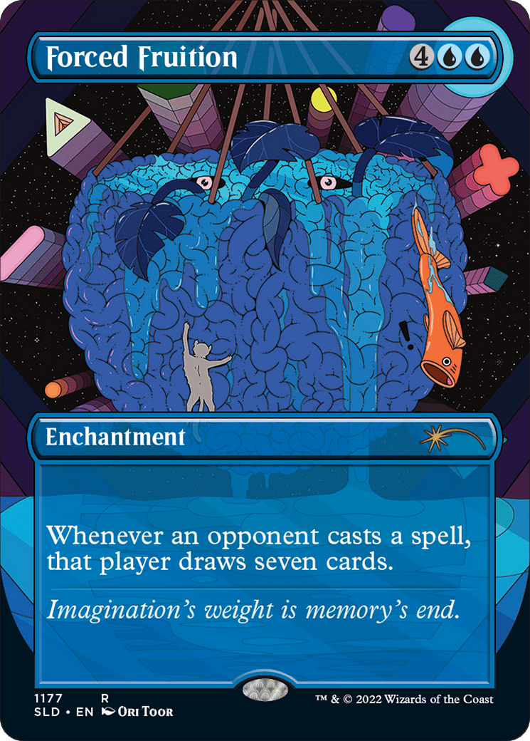 Forced Fruition (Borderless) [Secret Lair Drop Series] MTG Single Magic: The Gathering  | Multizone: Comics And Games