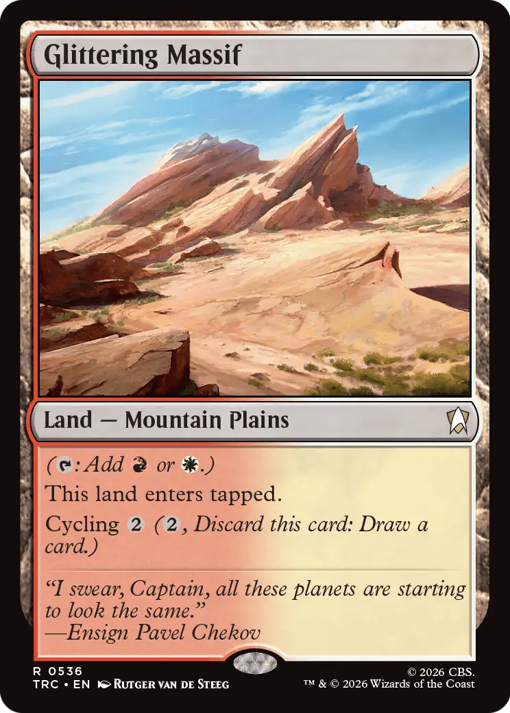 Glittering Massif [Star Trek Commander] MTG Single Magic: The Gathering  | Multizone: Comics And Games